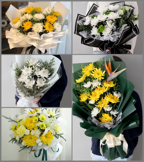 山东青岛莱西市店埠镇李家横岭村白事花束代送
